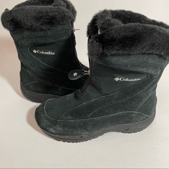Columbia winter boots black fur lined thinsulate size 6.5 - Picture 8 of 14
